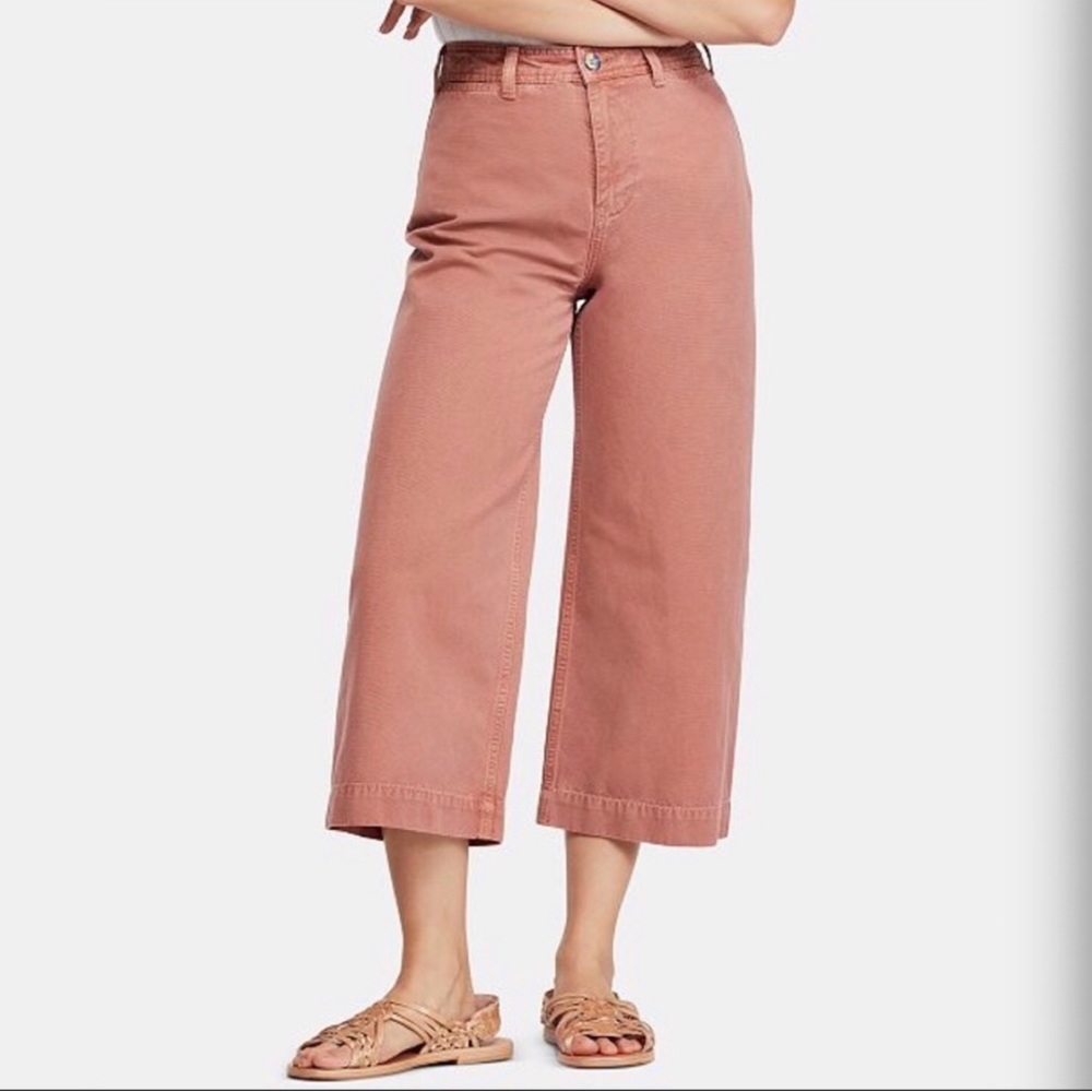 Free People Patti Cotton Cropped Pants